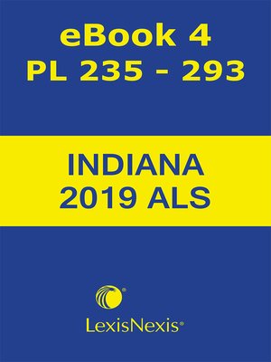 cover image of Burns Indiana Advance Legislative Service